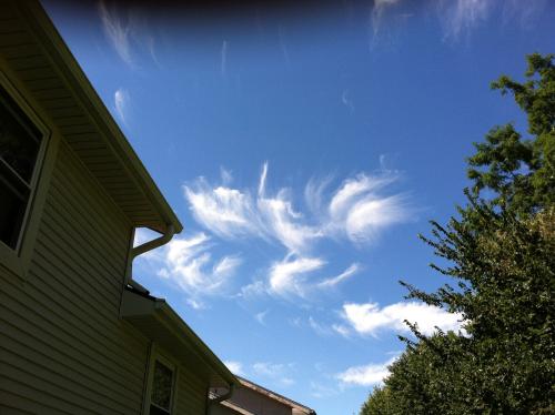 Weird clouds from suspected geoengineering.