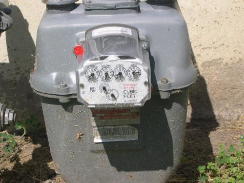 gas meter after changeover